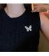 XSB279 - Elegant Diamond Butterfly Brooch
